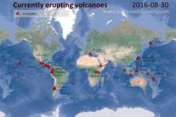 Вулканическая активность и поствулканические явления — грязевые потоки, геотермальные источники, термы, гейзеры